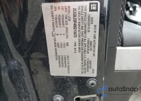 2009 Pontiac Torrent from USA, damaged, VIN 2CKDL33F496213475